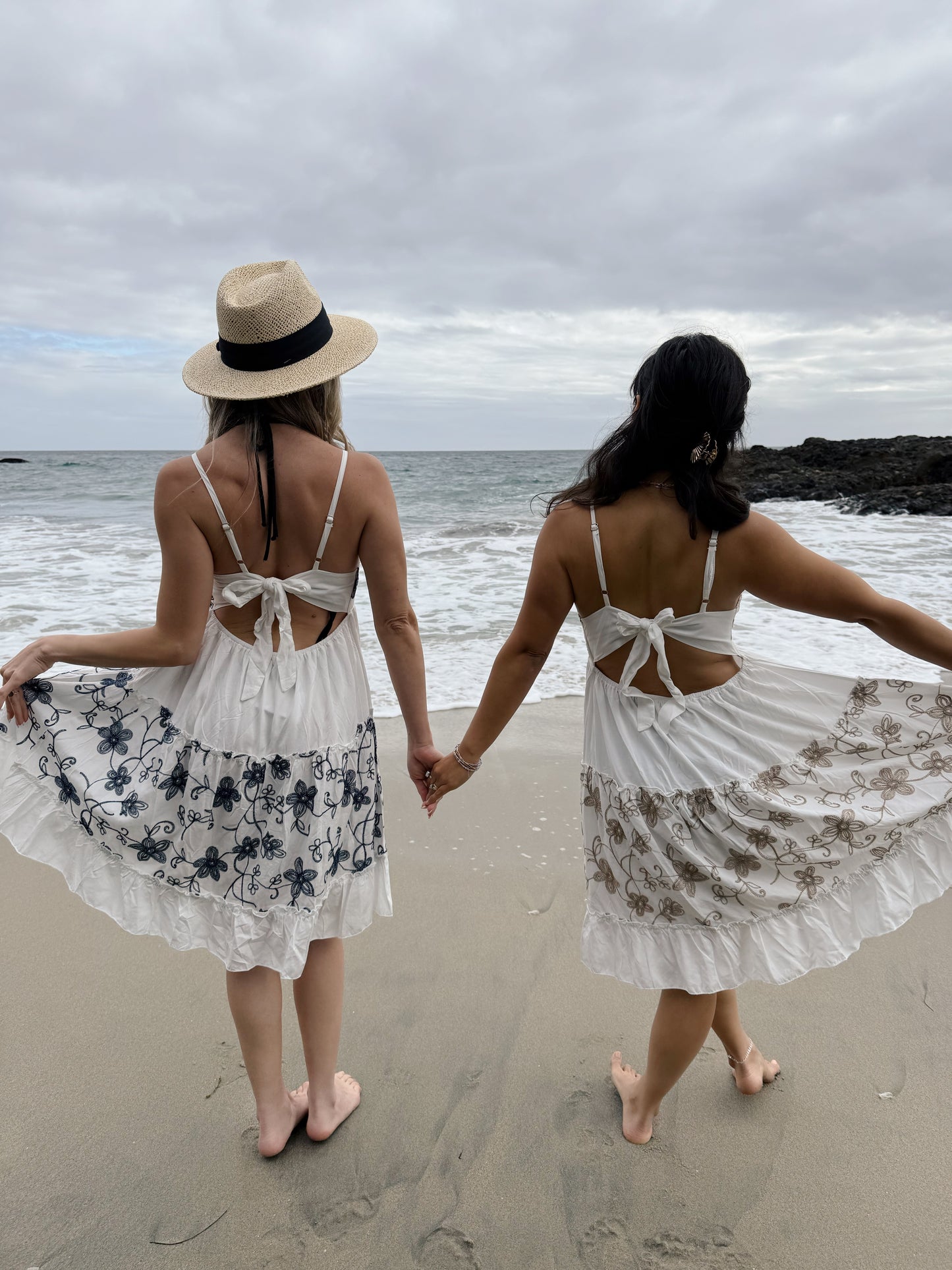 Seashore Embroidered Dress