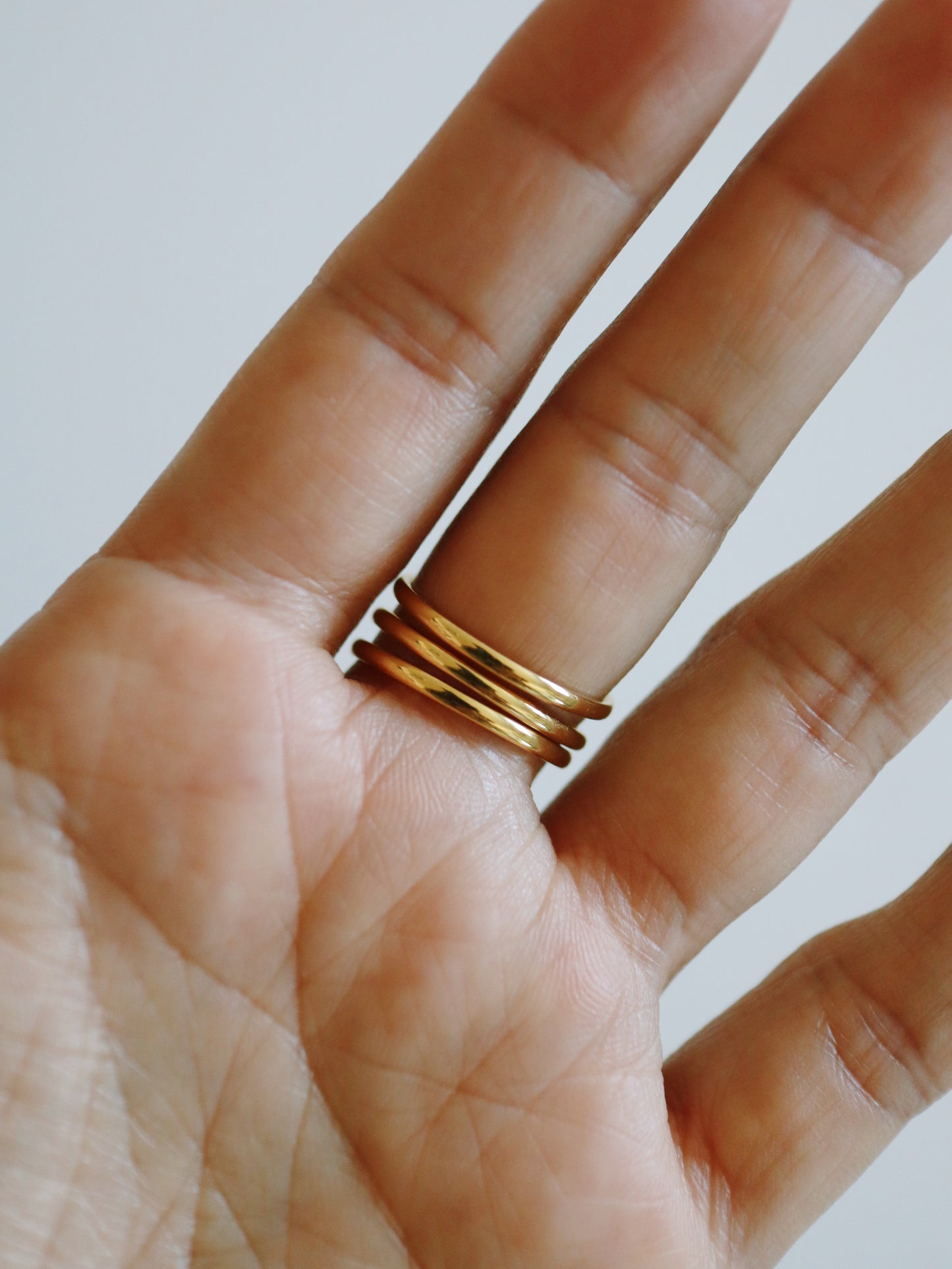 Heart Clover Ring Stack