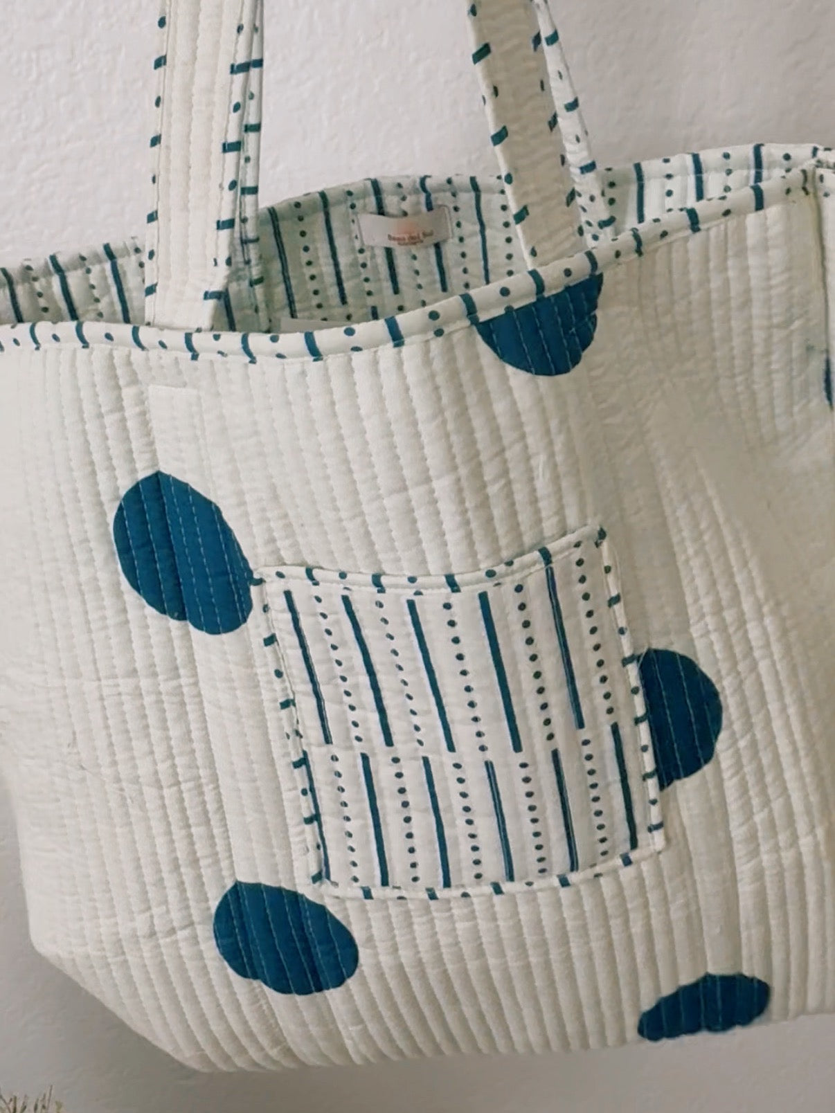 Azulejo Quilted Tote