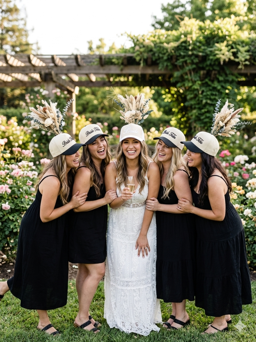 Bride Embroidered Cap