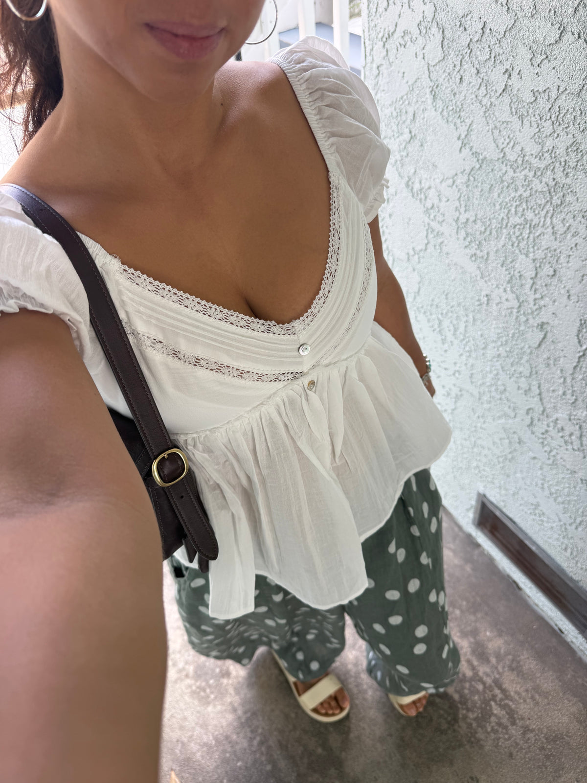 Amelia Cotton Puff Sleeve Top