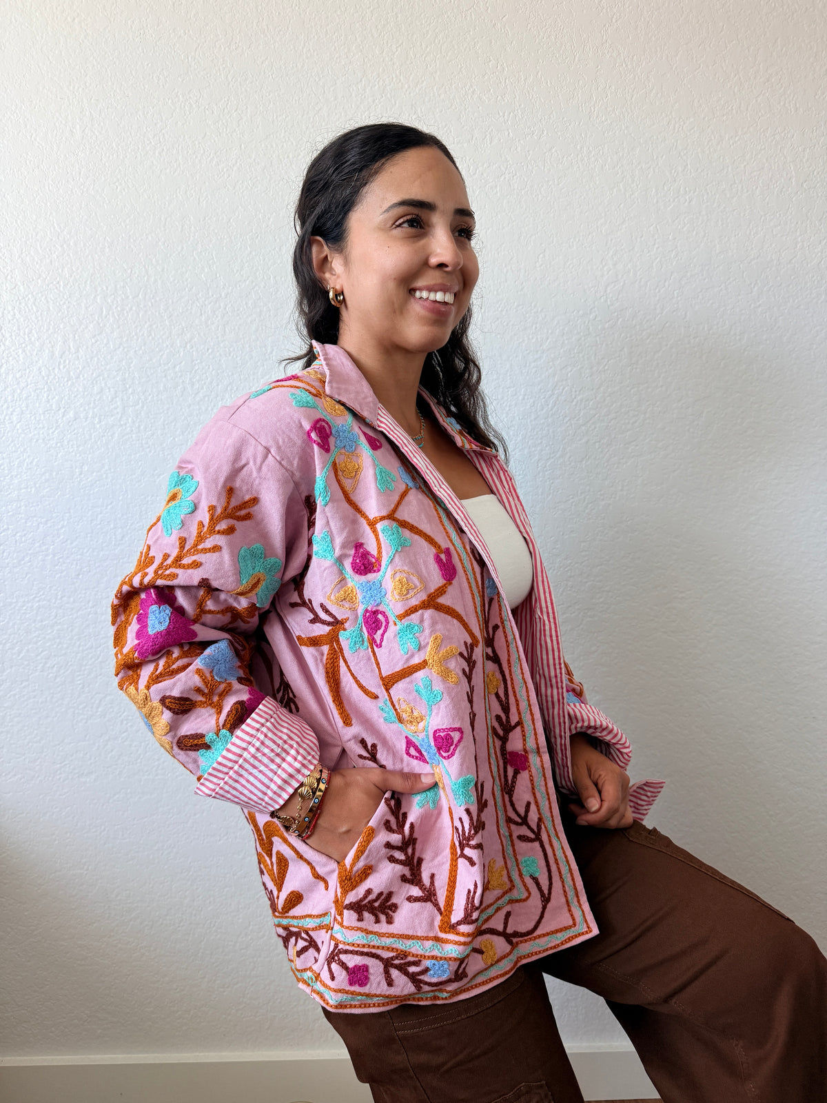 Pink Lotus Cotton Jacket