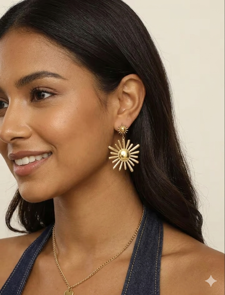 Sunray Flower Earrings