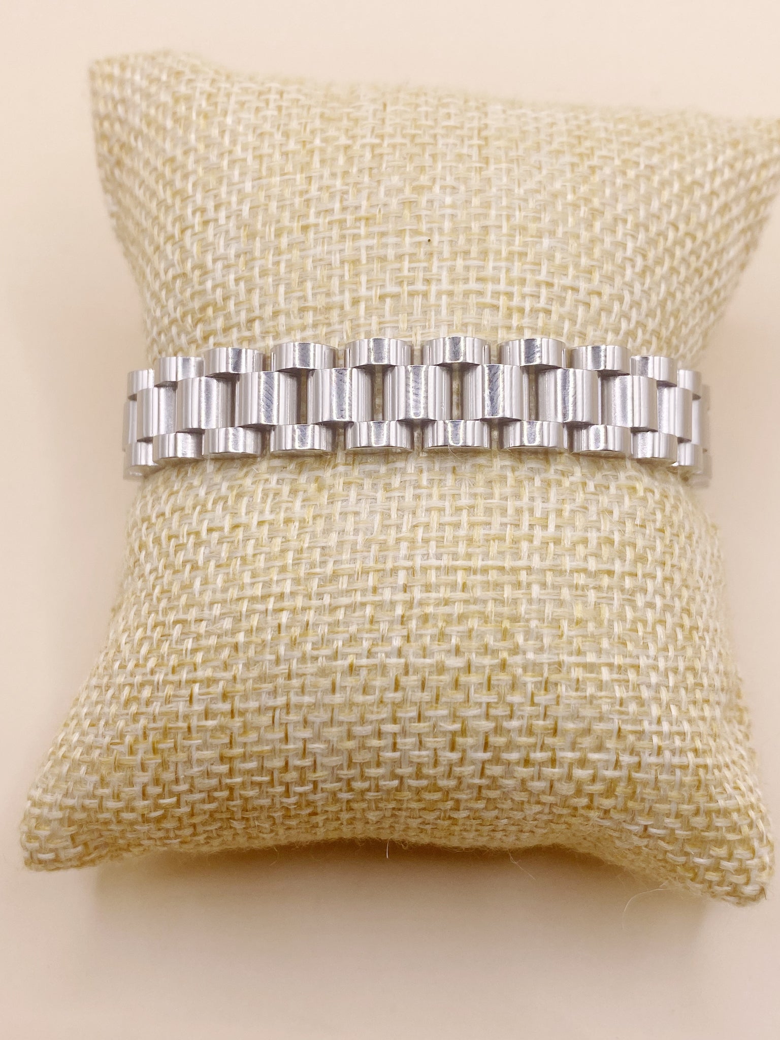 Silver Watchband Bracelet