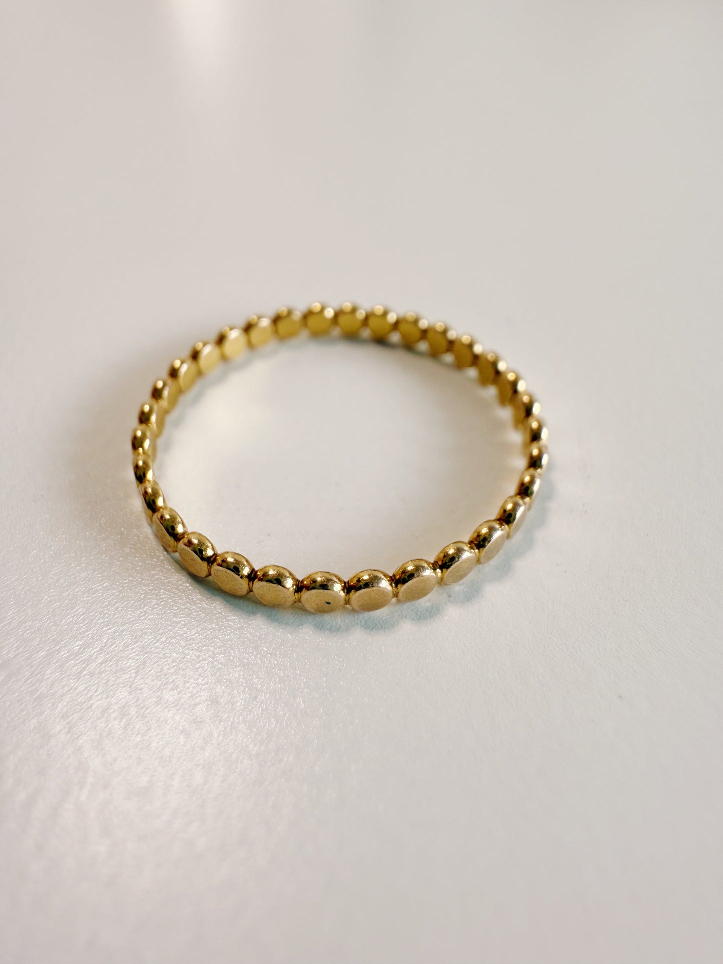 Gold Filled Flat Bead Ring