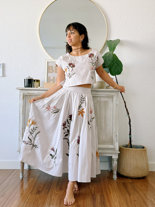 Amapola Embroidered Skirt Set