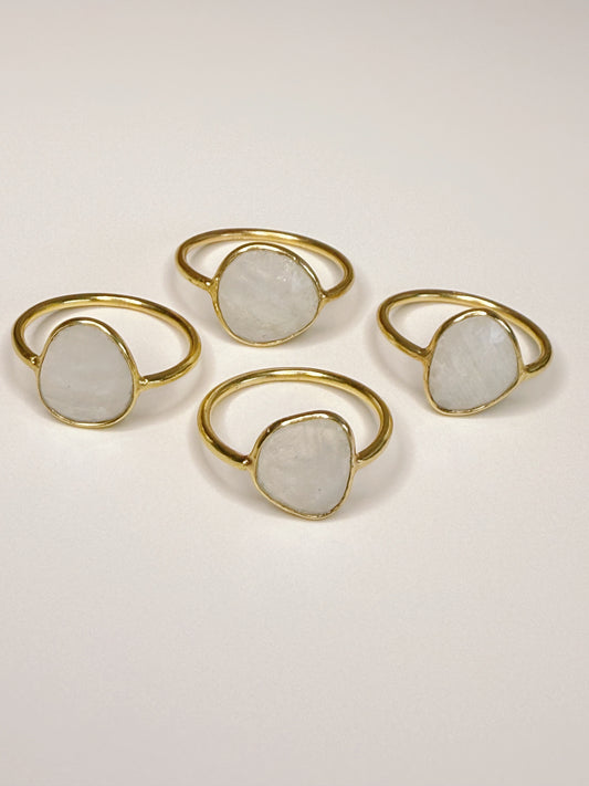 Moonstone Gold Vermeil Ring