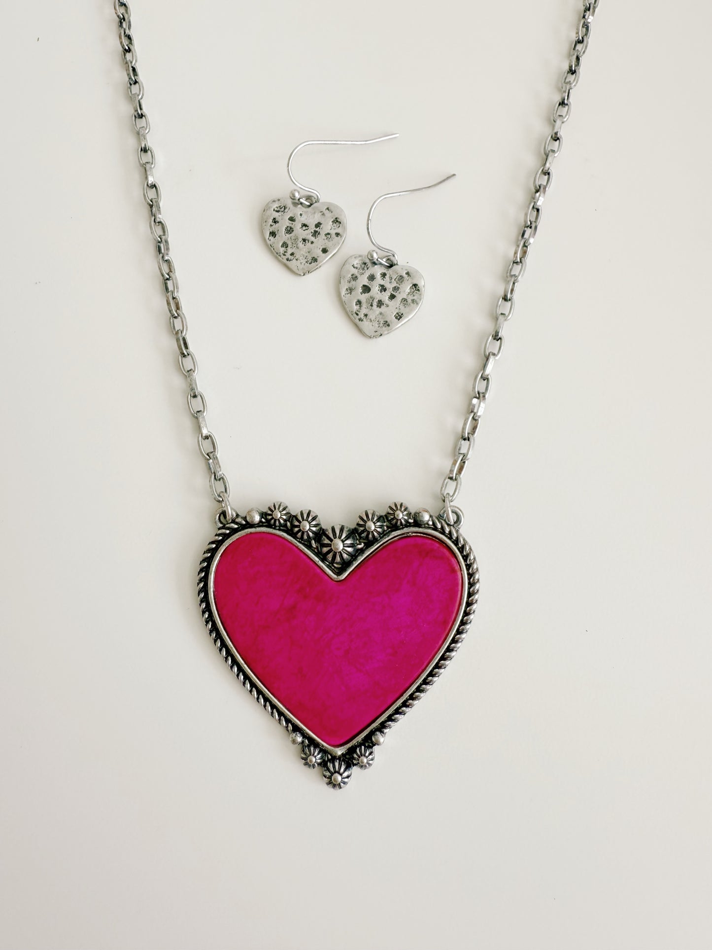 Pink Heart Necklace