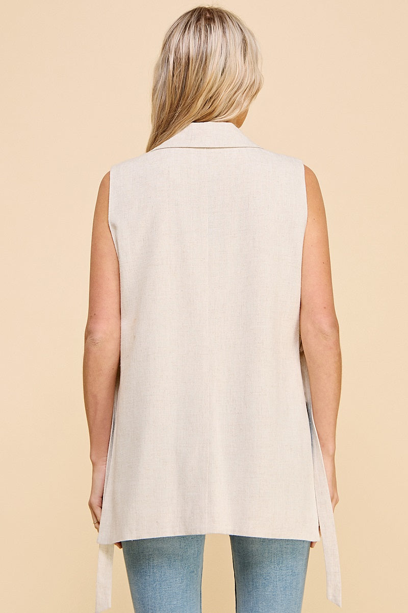 Linen Jacket Vest