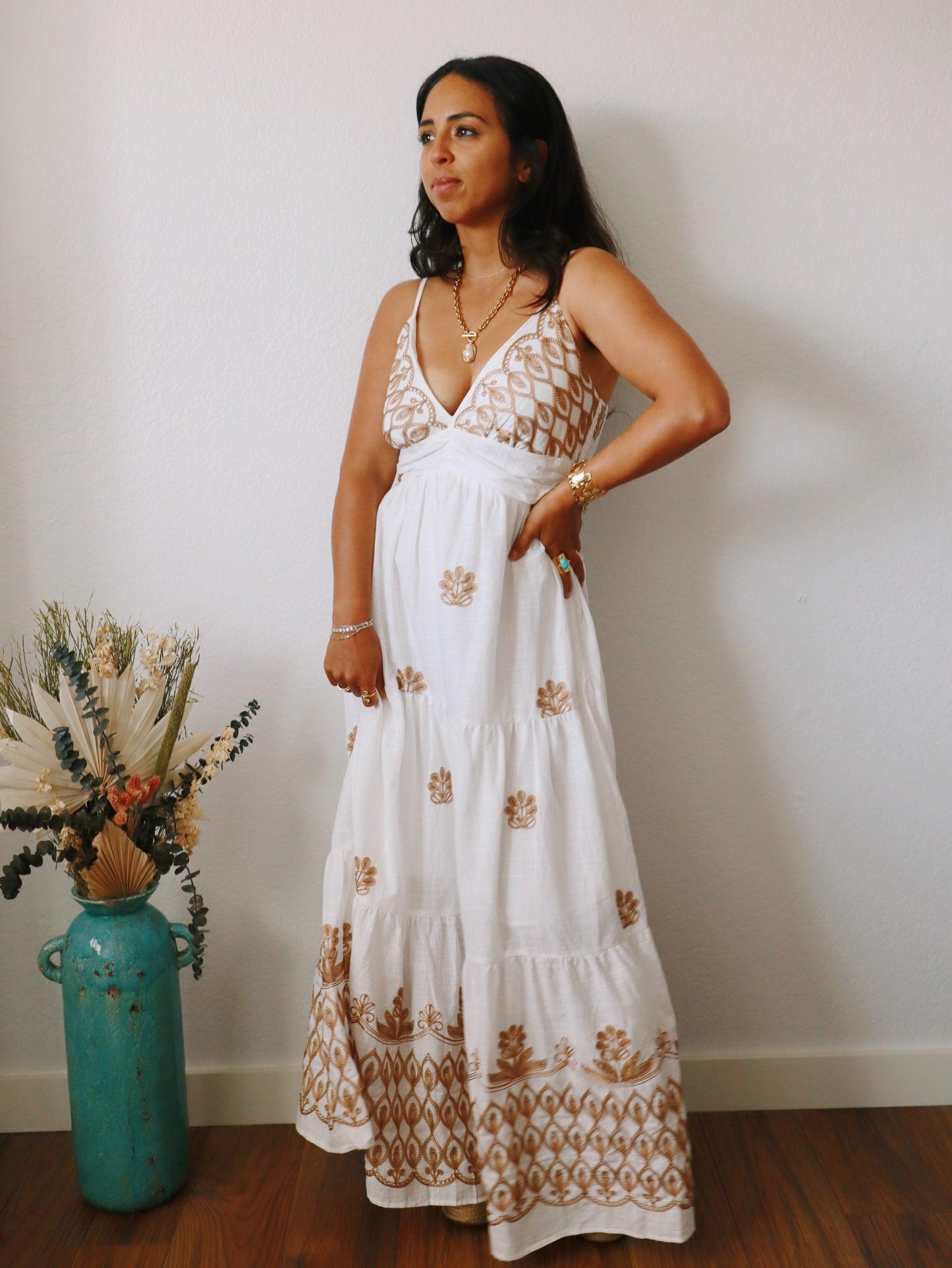 Antonia Embroidered Dress