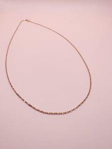 14k Gold Diamond Cut Necklace