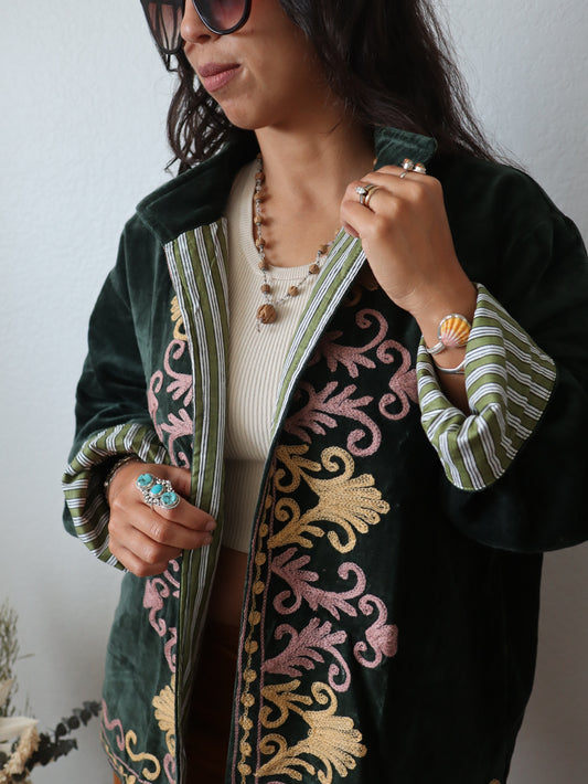 Amaranth Cotton Jacket