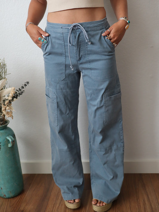 Blue Cargo Pants