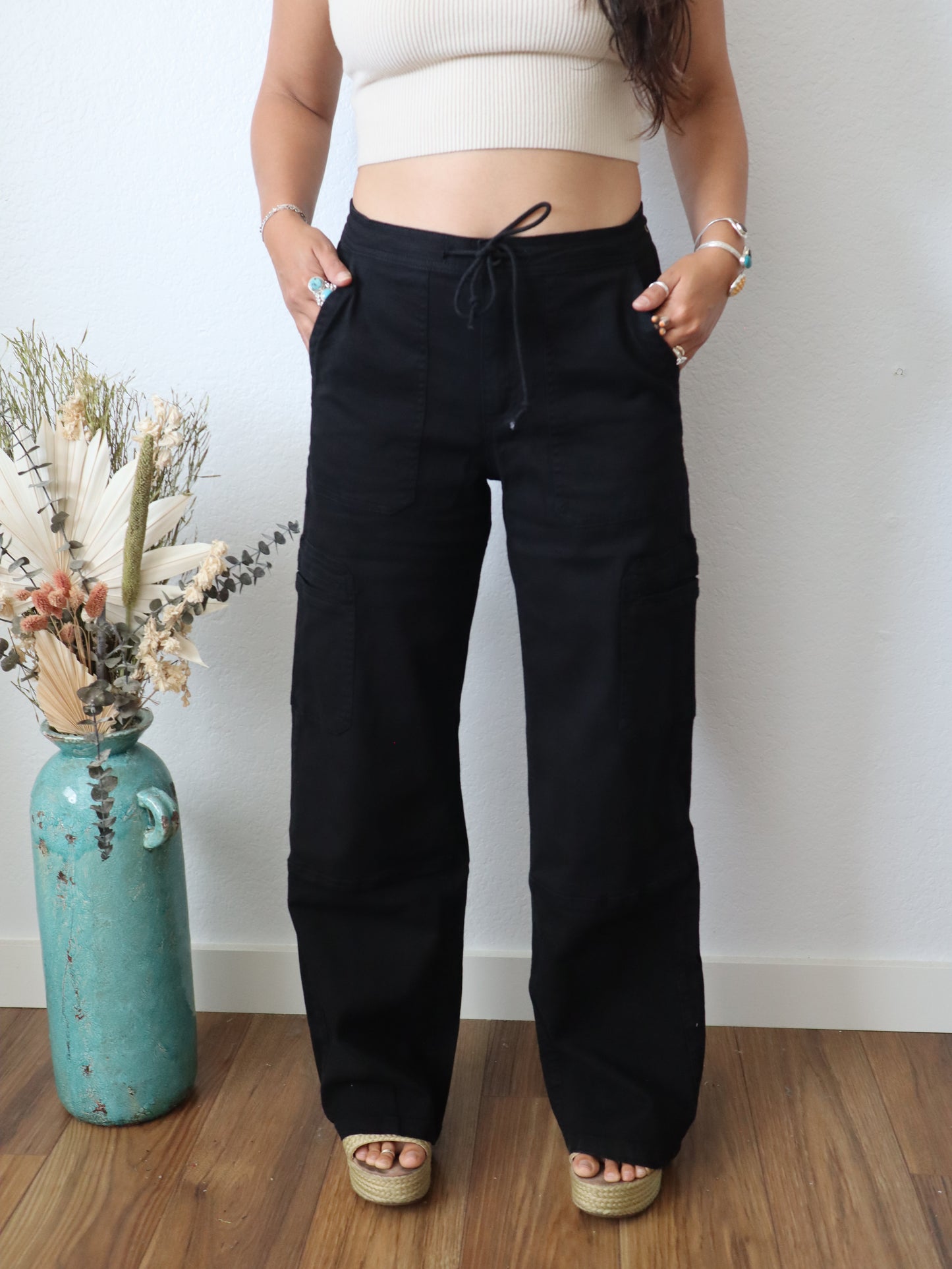 Black Cargo Pants