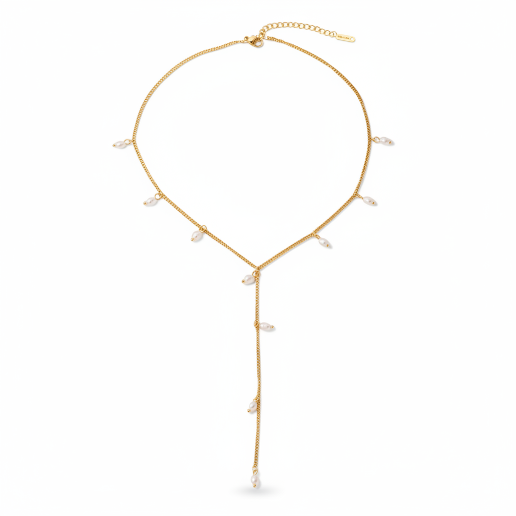 Pearl Lariat Necklace