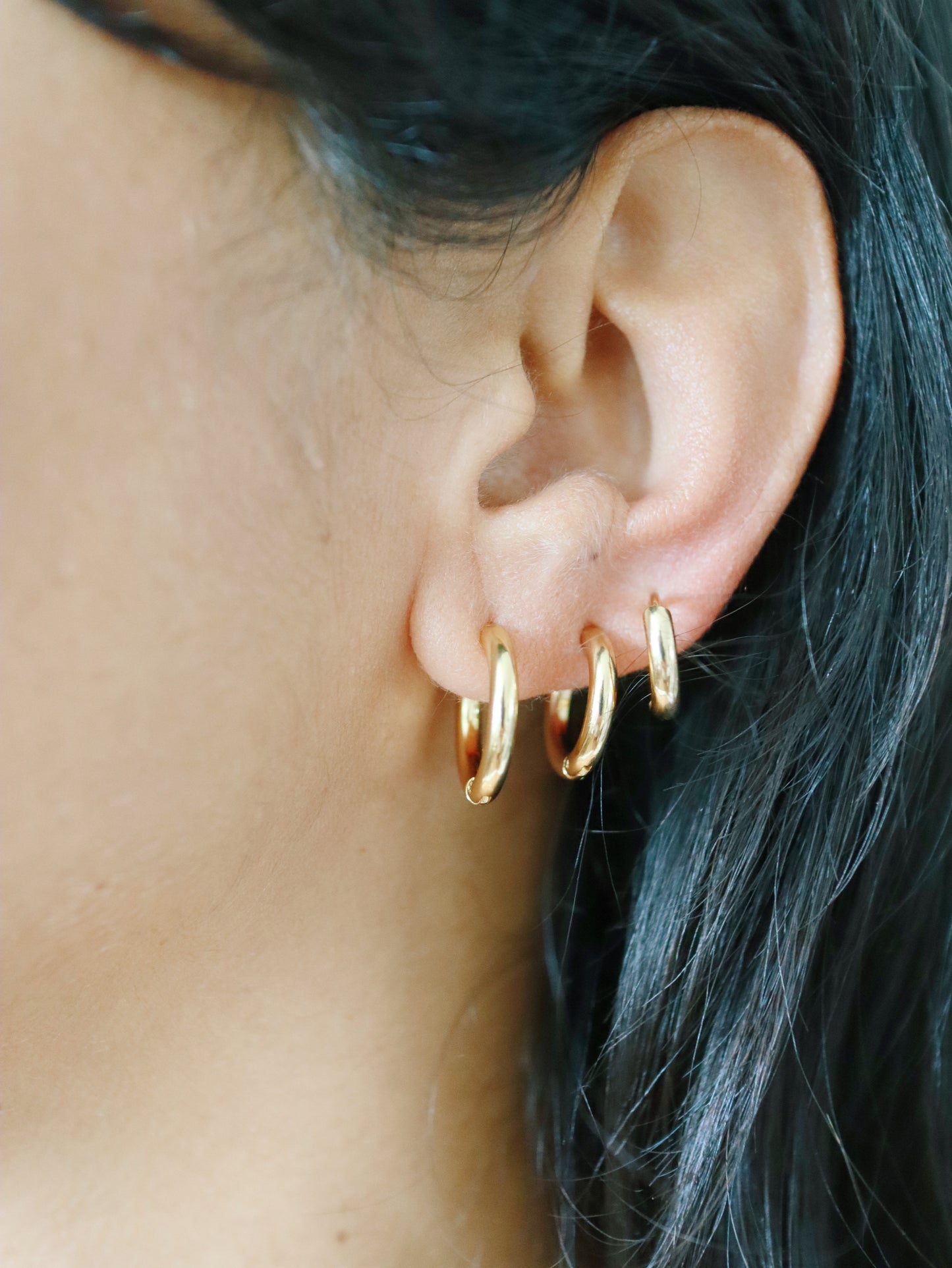 Parker Gold Hoop Set