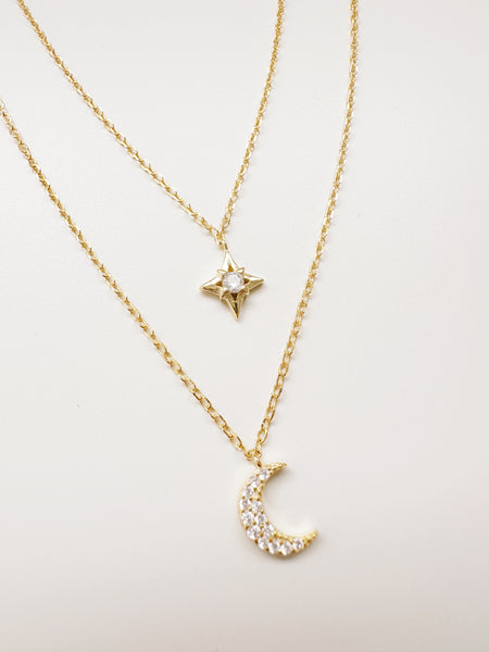 Luna y Estrella Necklace