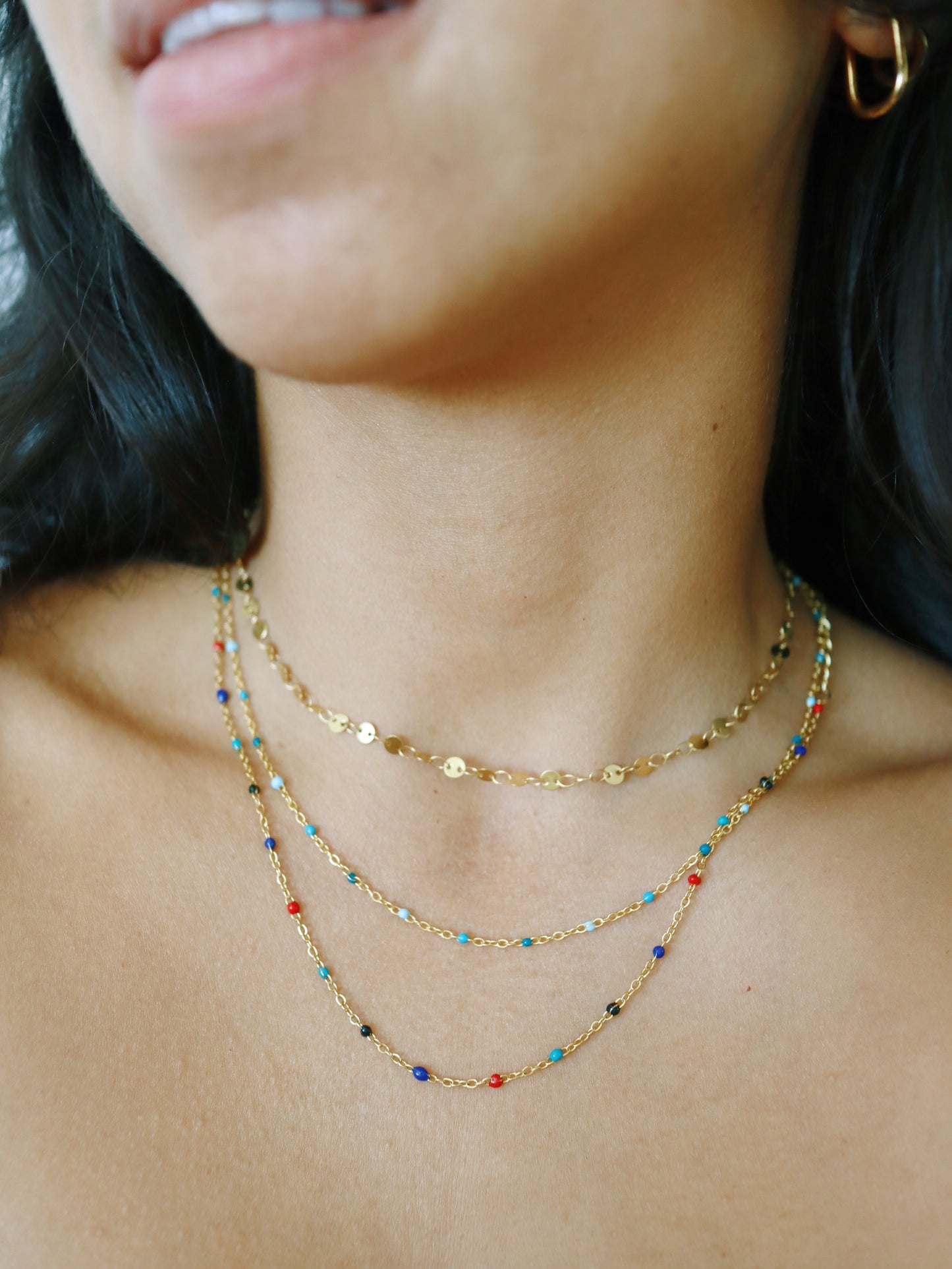 Aegean Sea Satellite Necklace