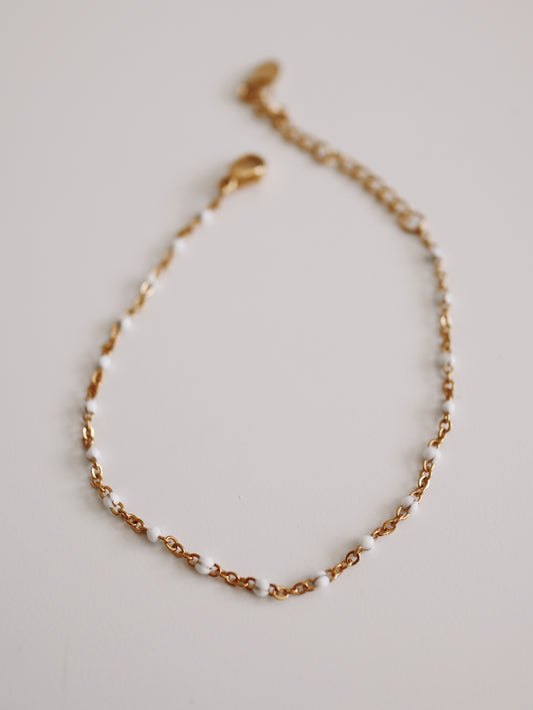 White Satellite Bracelet/Anklet