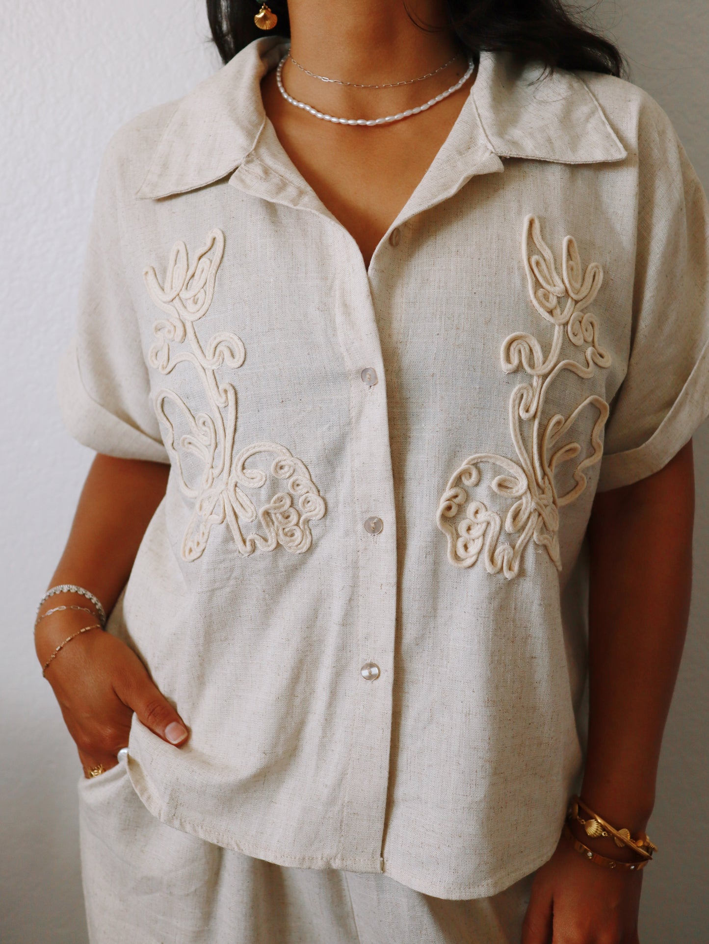 Positano Linen Top
