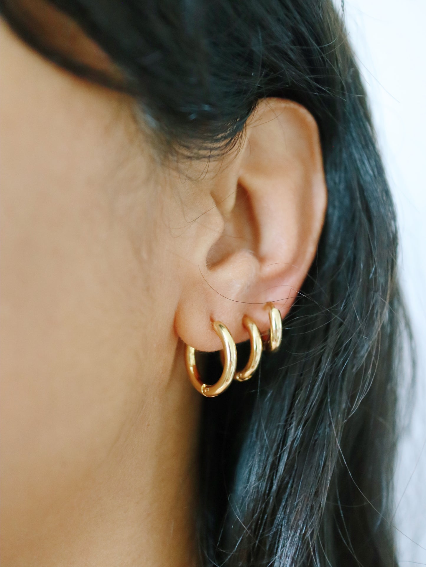 Parker Gold Hoop Set