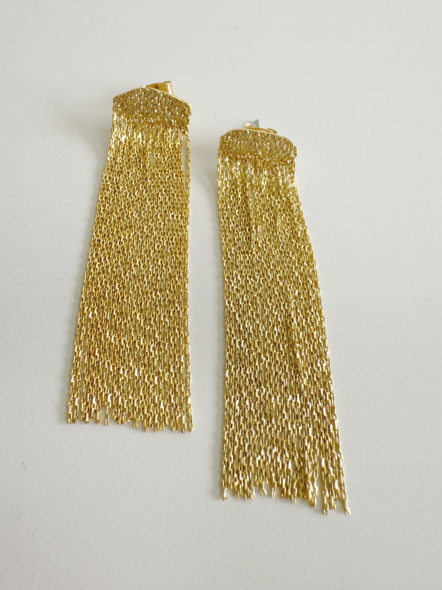 Amika Gold Tassel Earrings