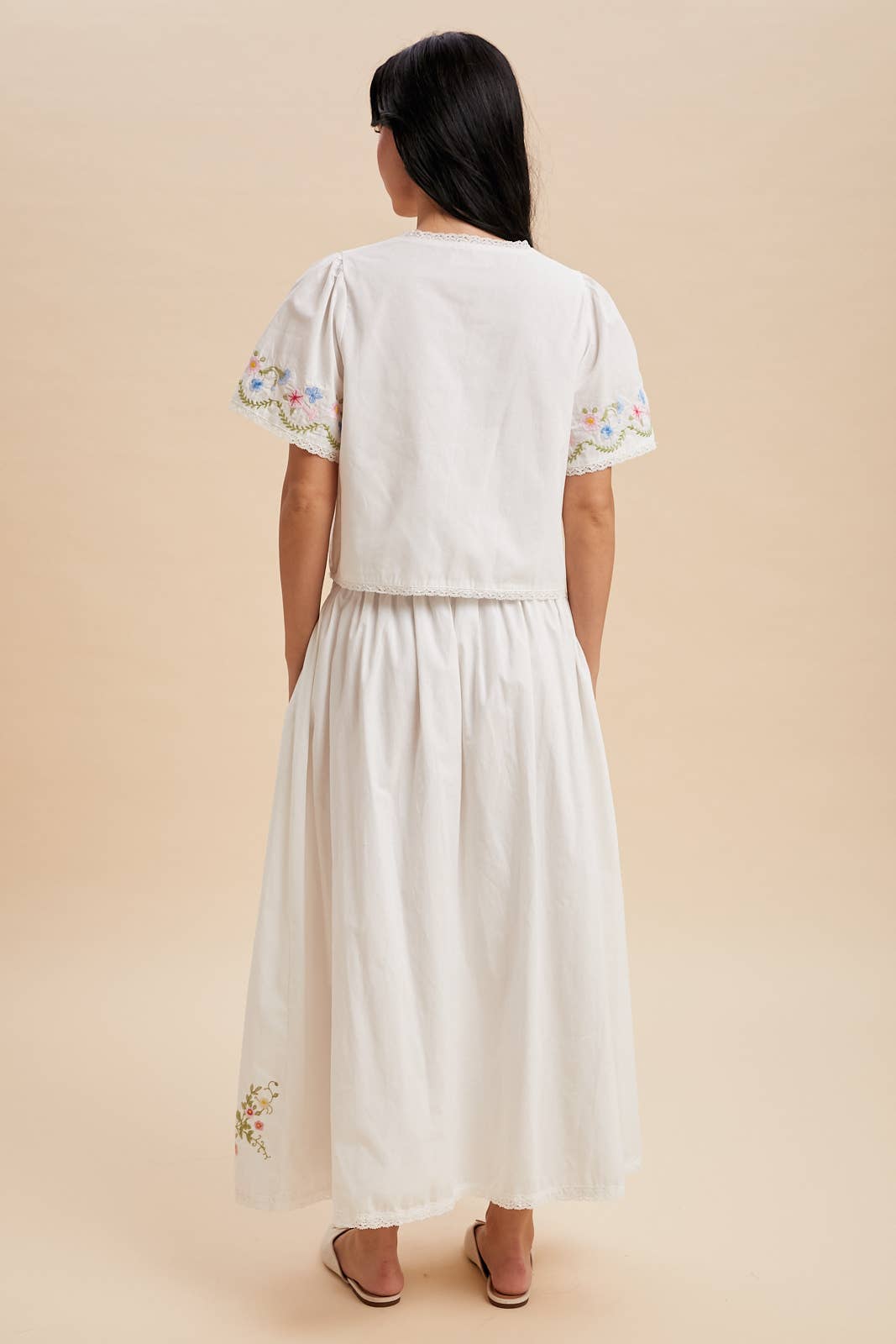 Champs Elysees Embroidered Skirt