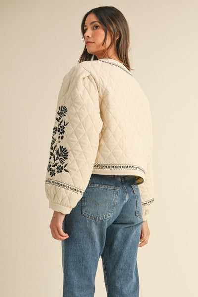 Margarita Embroidered Quilted Jacket