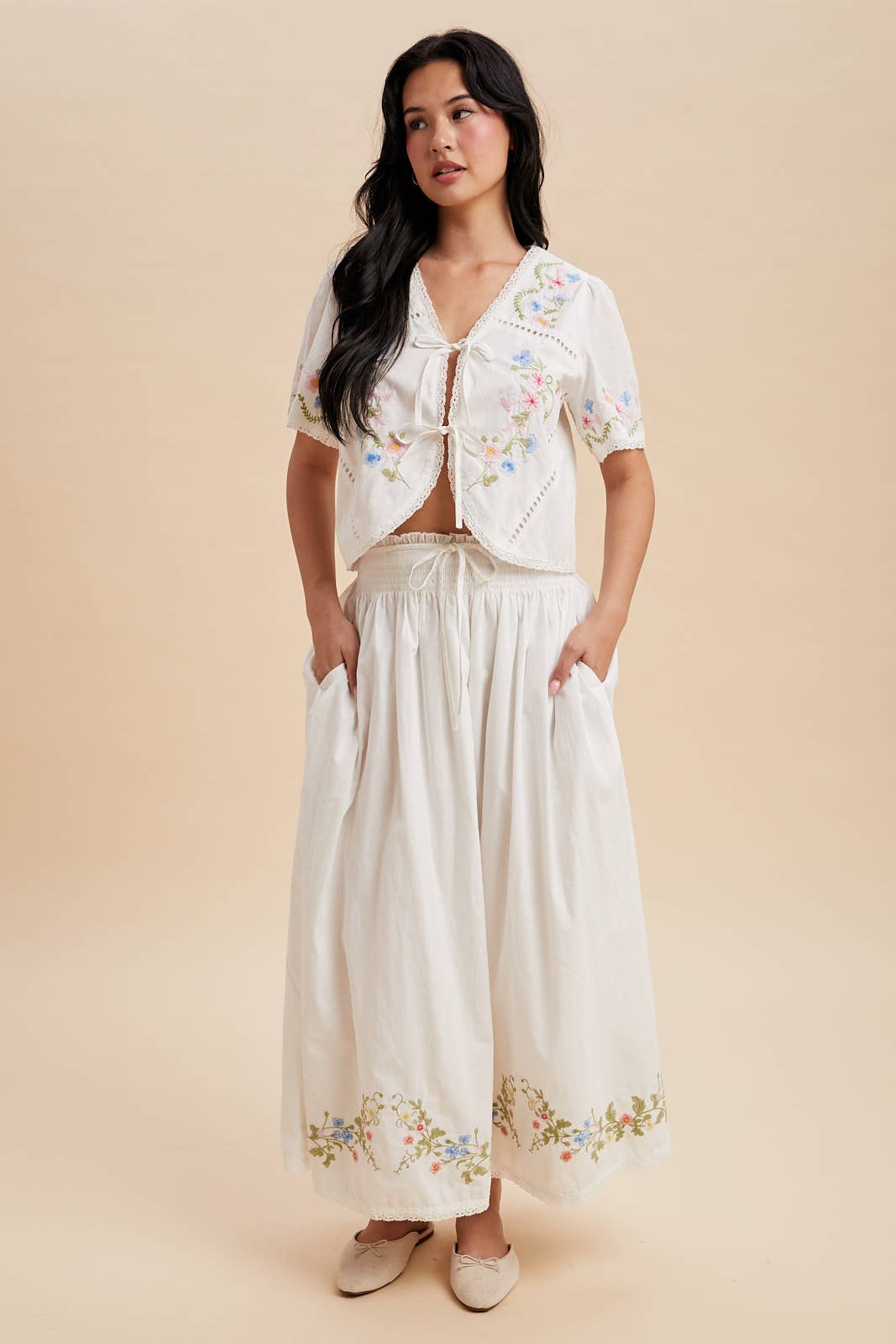 Champs Elysees Embroidered Skirt