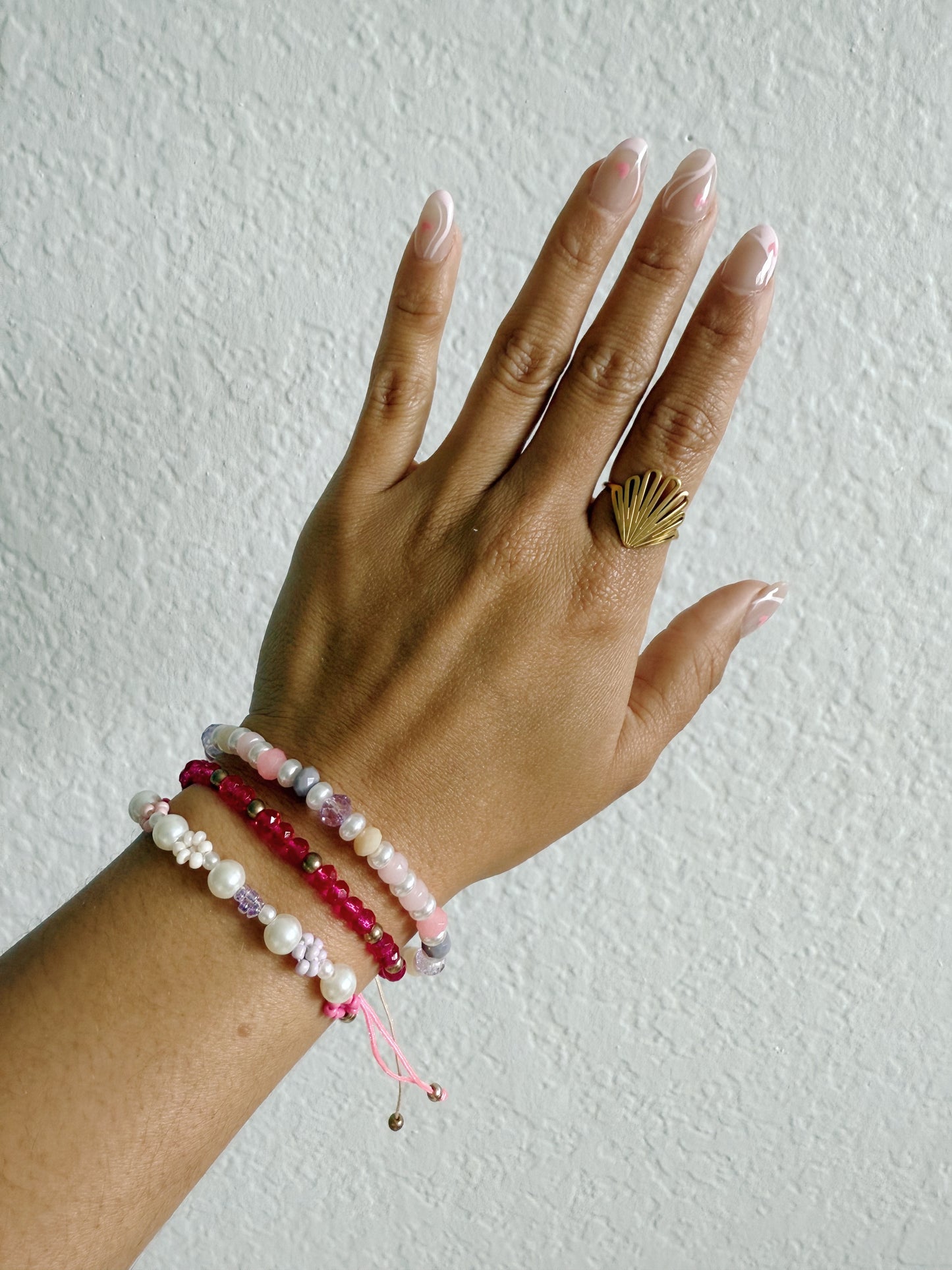 Coral Bracelet Set