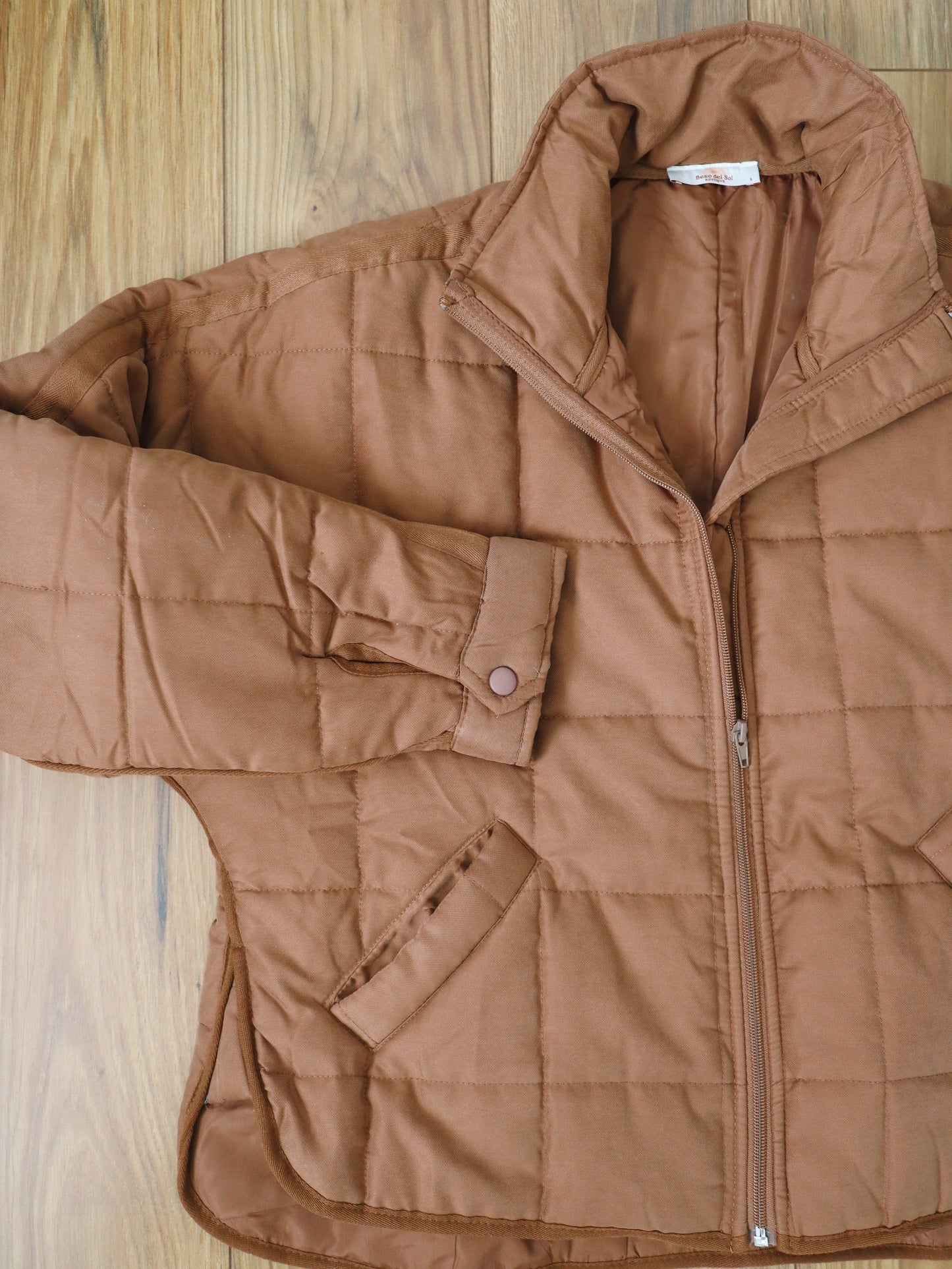 Brown Quilted Jacket