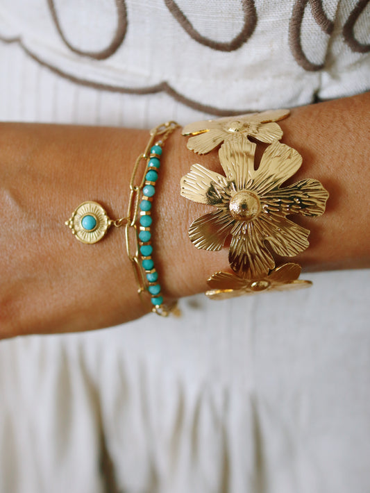 Flower Cuff Bracelet