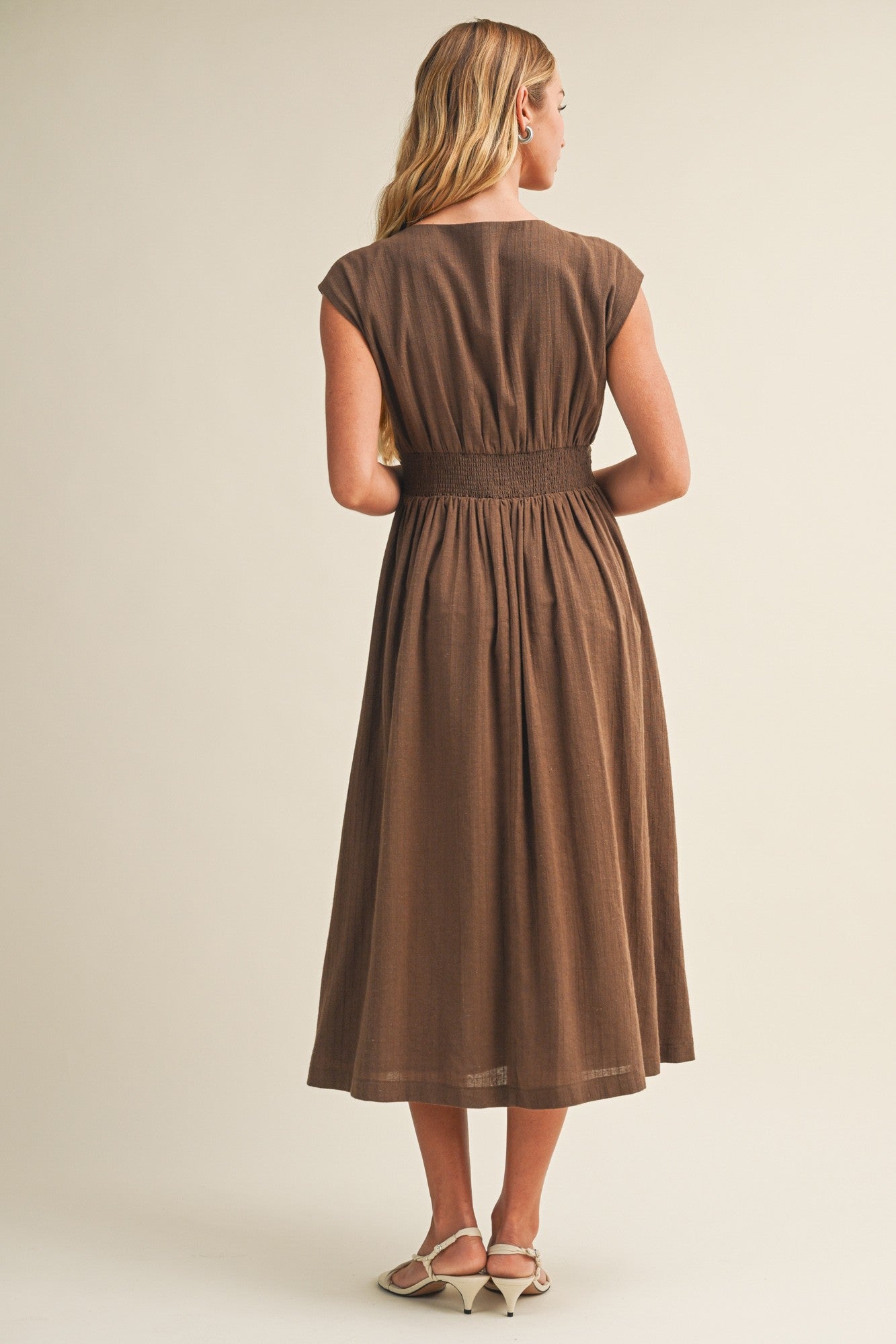 Allie Brown Cotton Dress