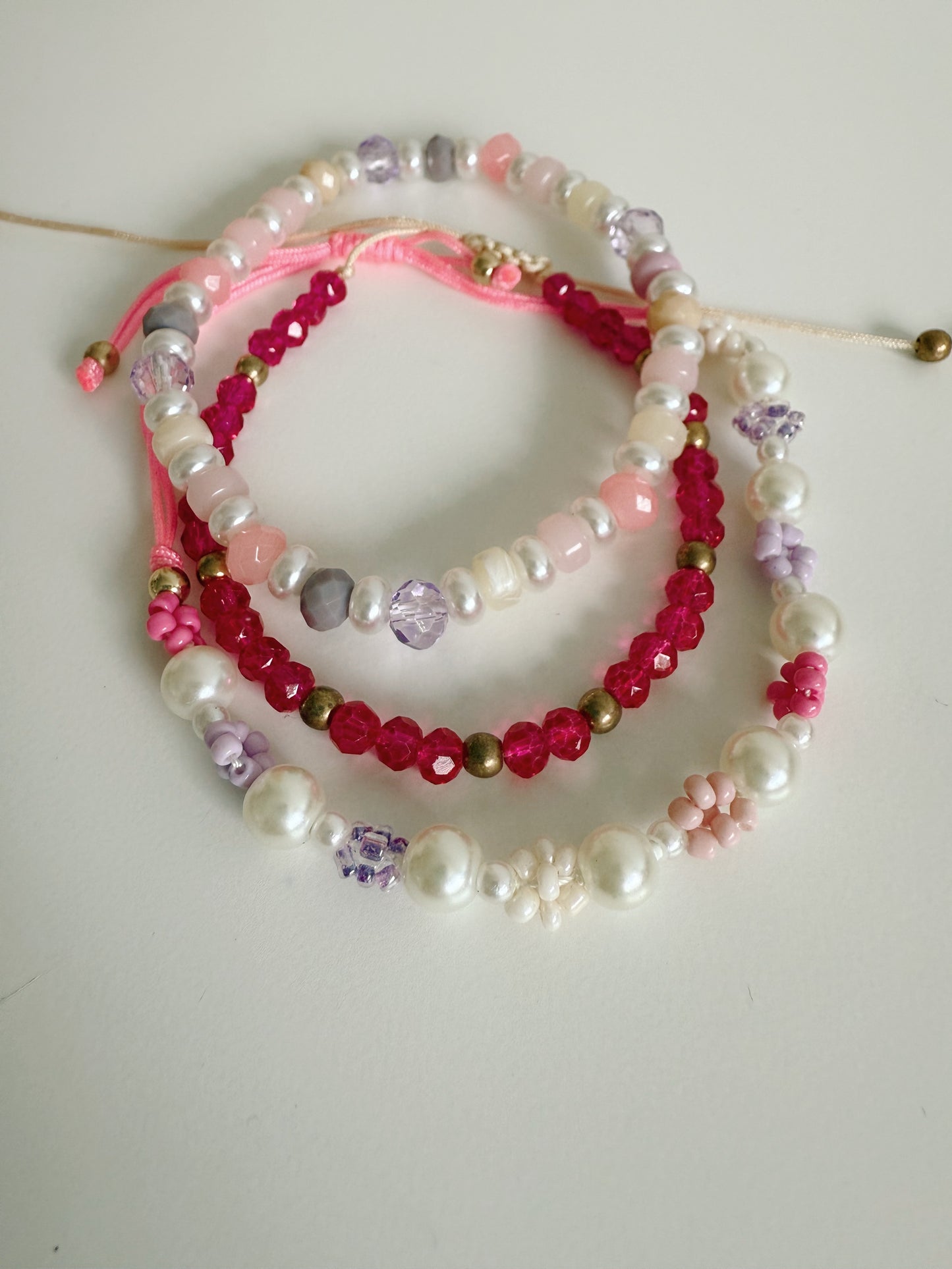 Coral Bracelet Set