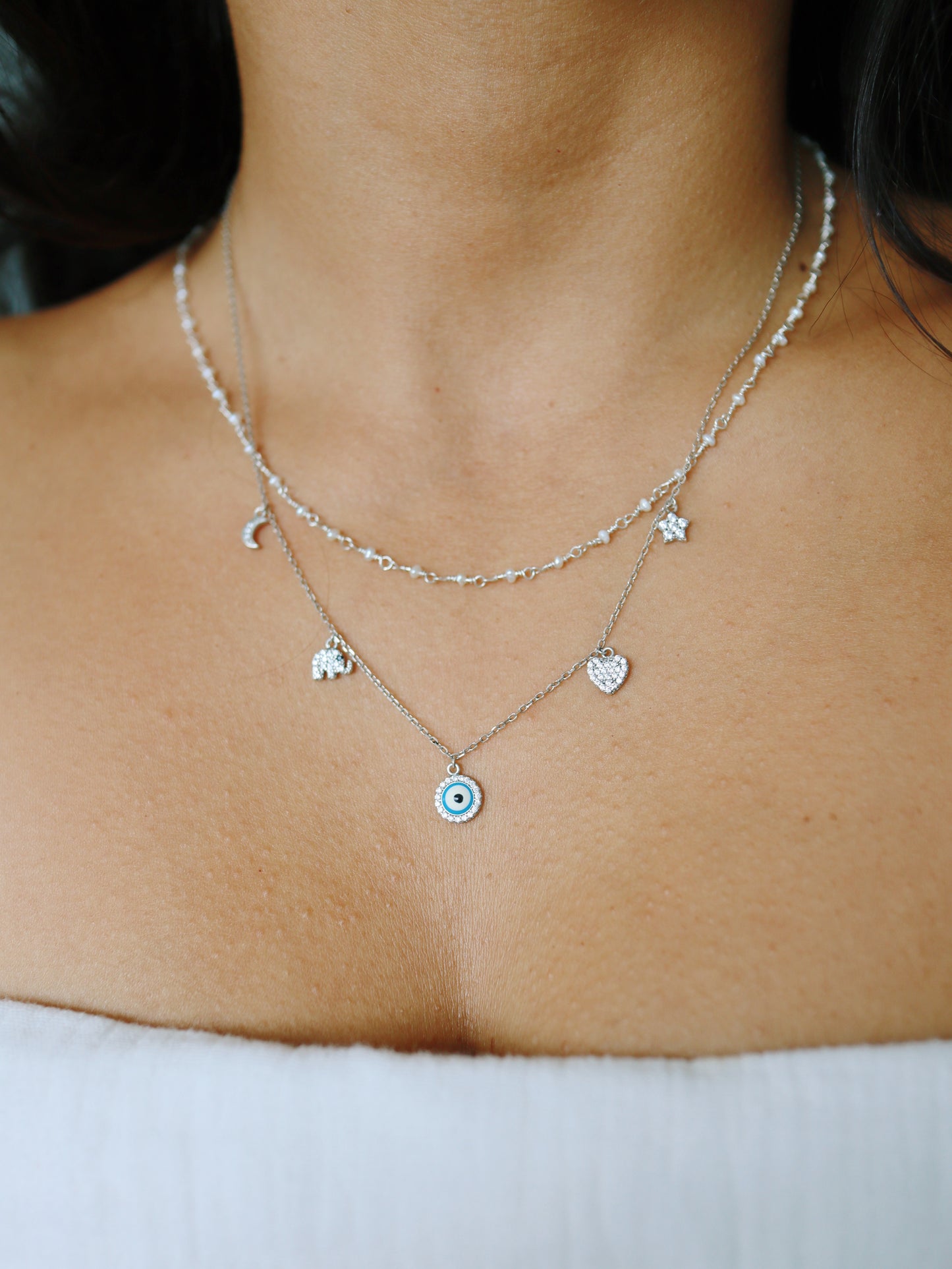 Evelyn Charm Necklace