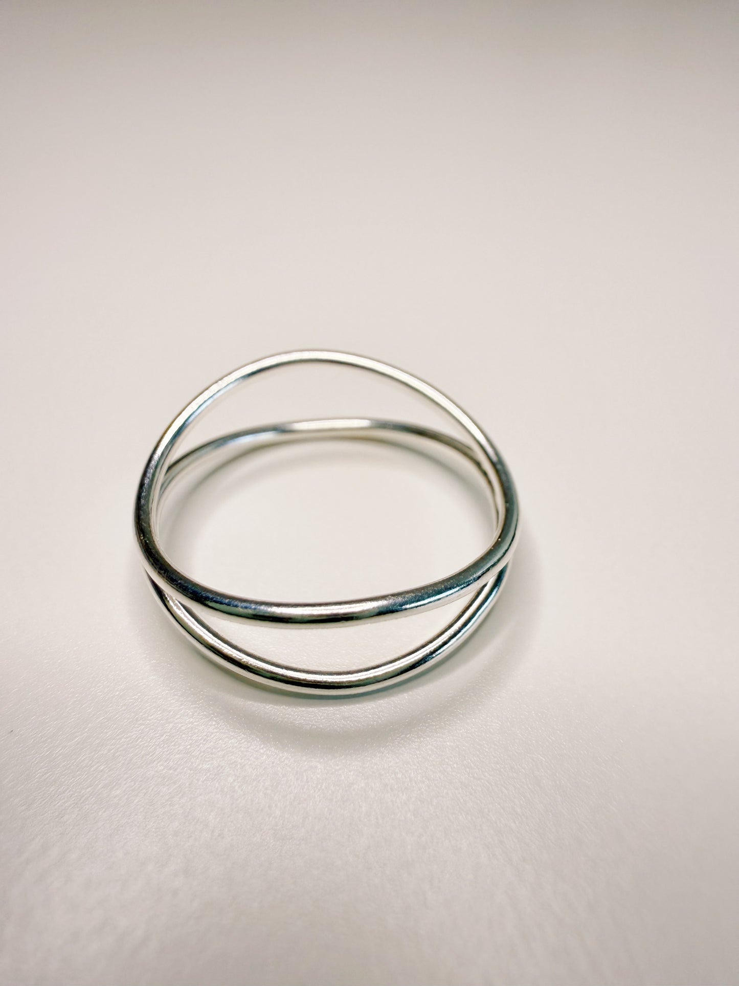 Mia Silver Double Band Ring