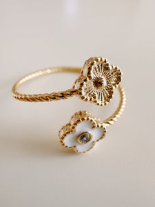 White Clover Crystal Ring