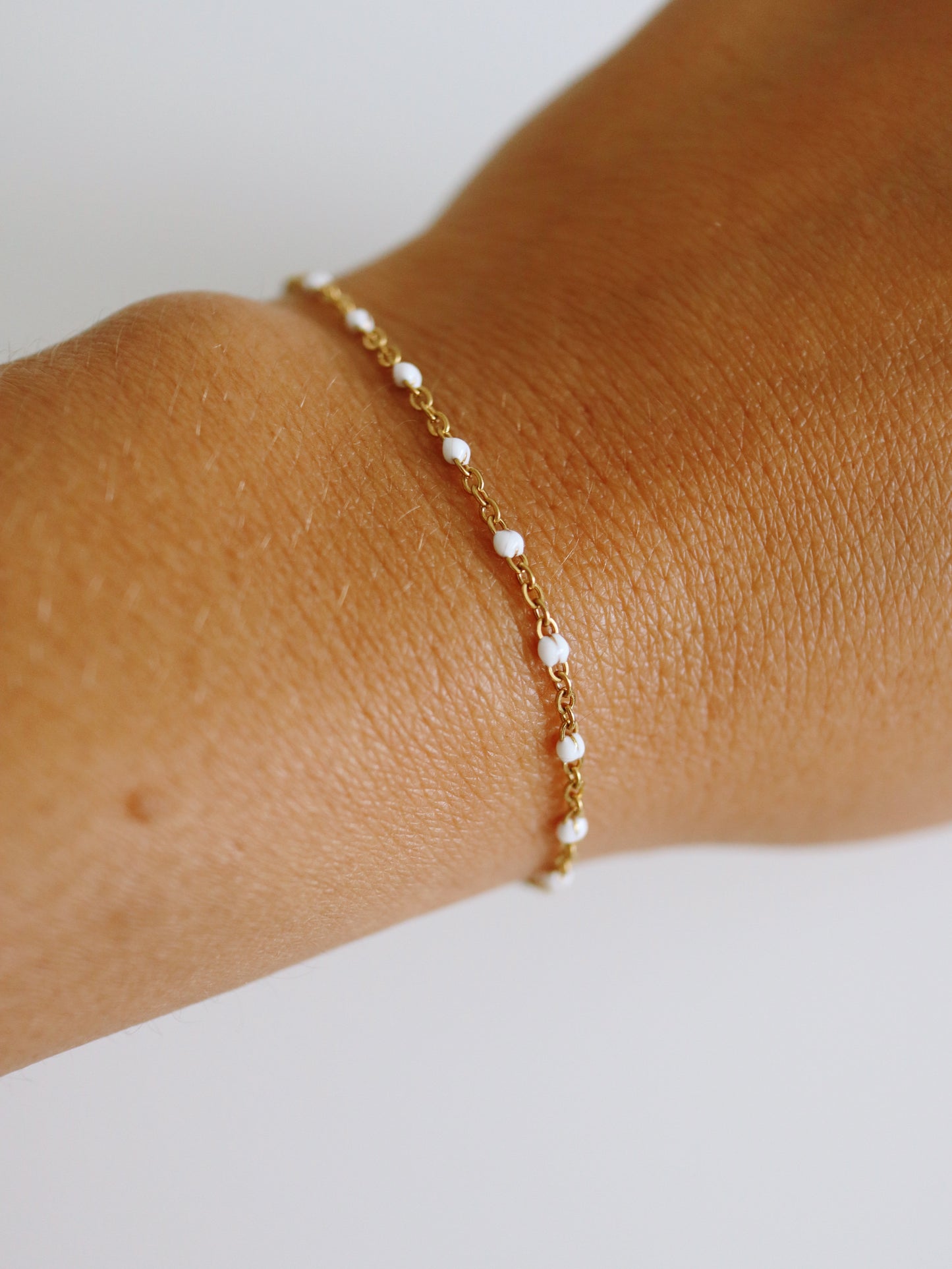 White Satellite Bracelet/Anklet