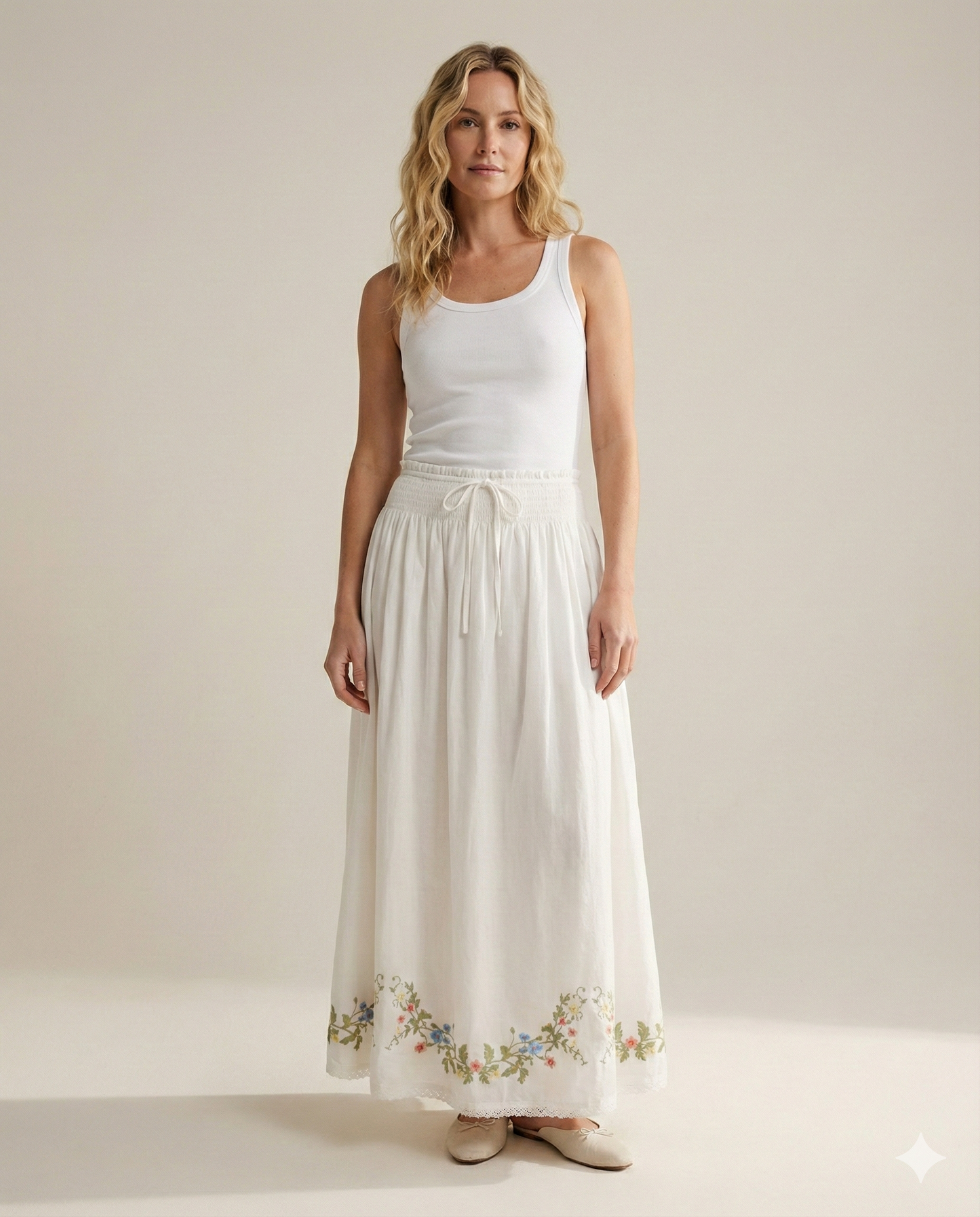 Champs Elysees Embroidered Skirt