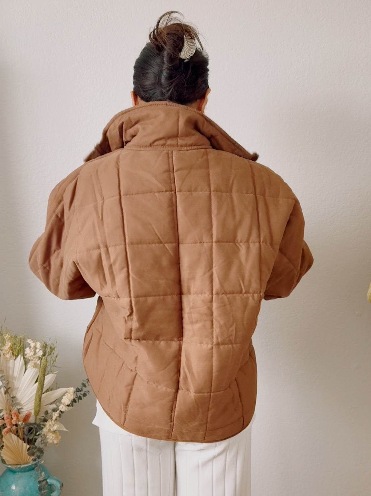 Brown Quilted Jacket