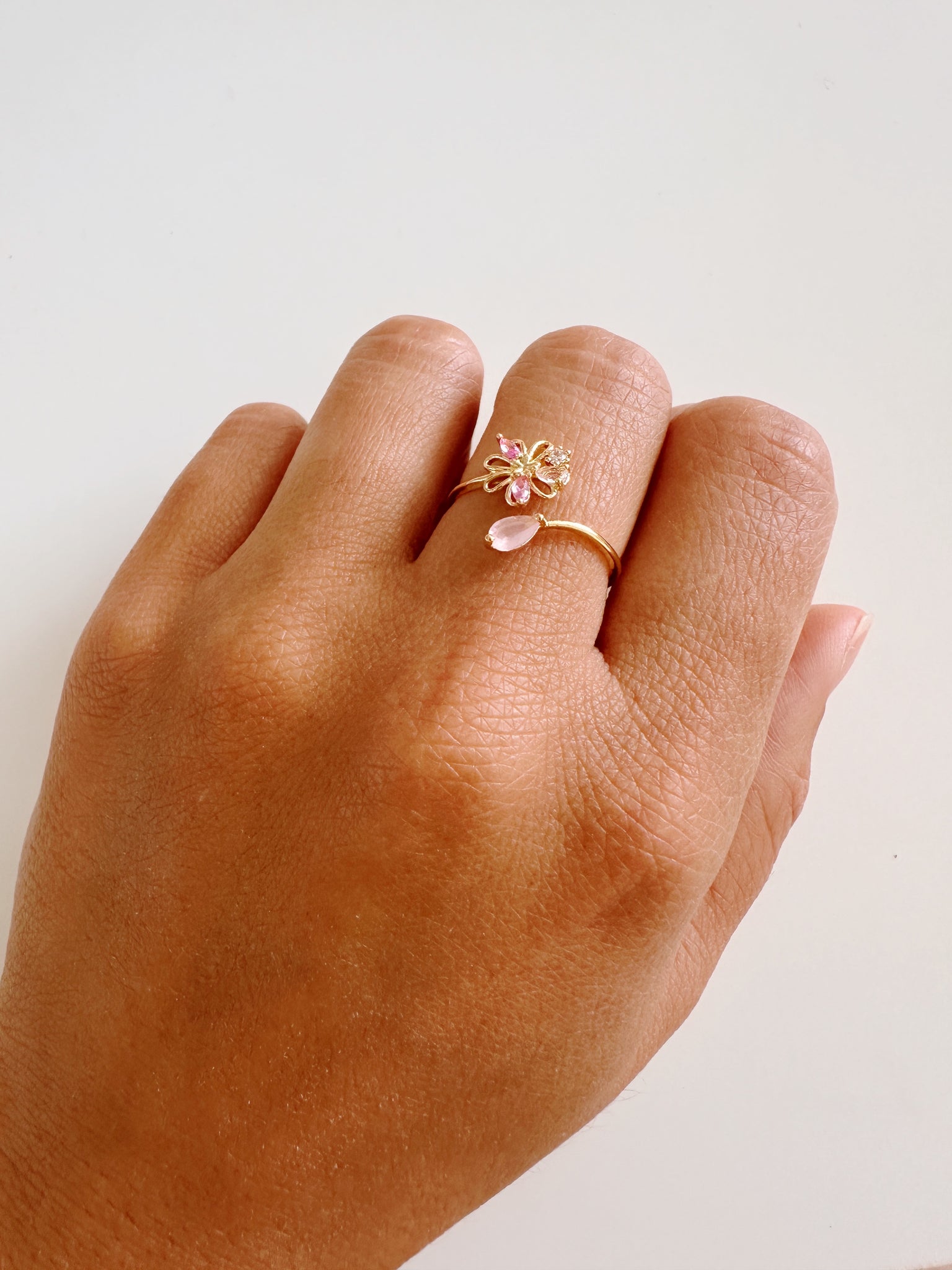 Orchid Crystal Ring