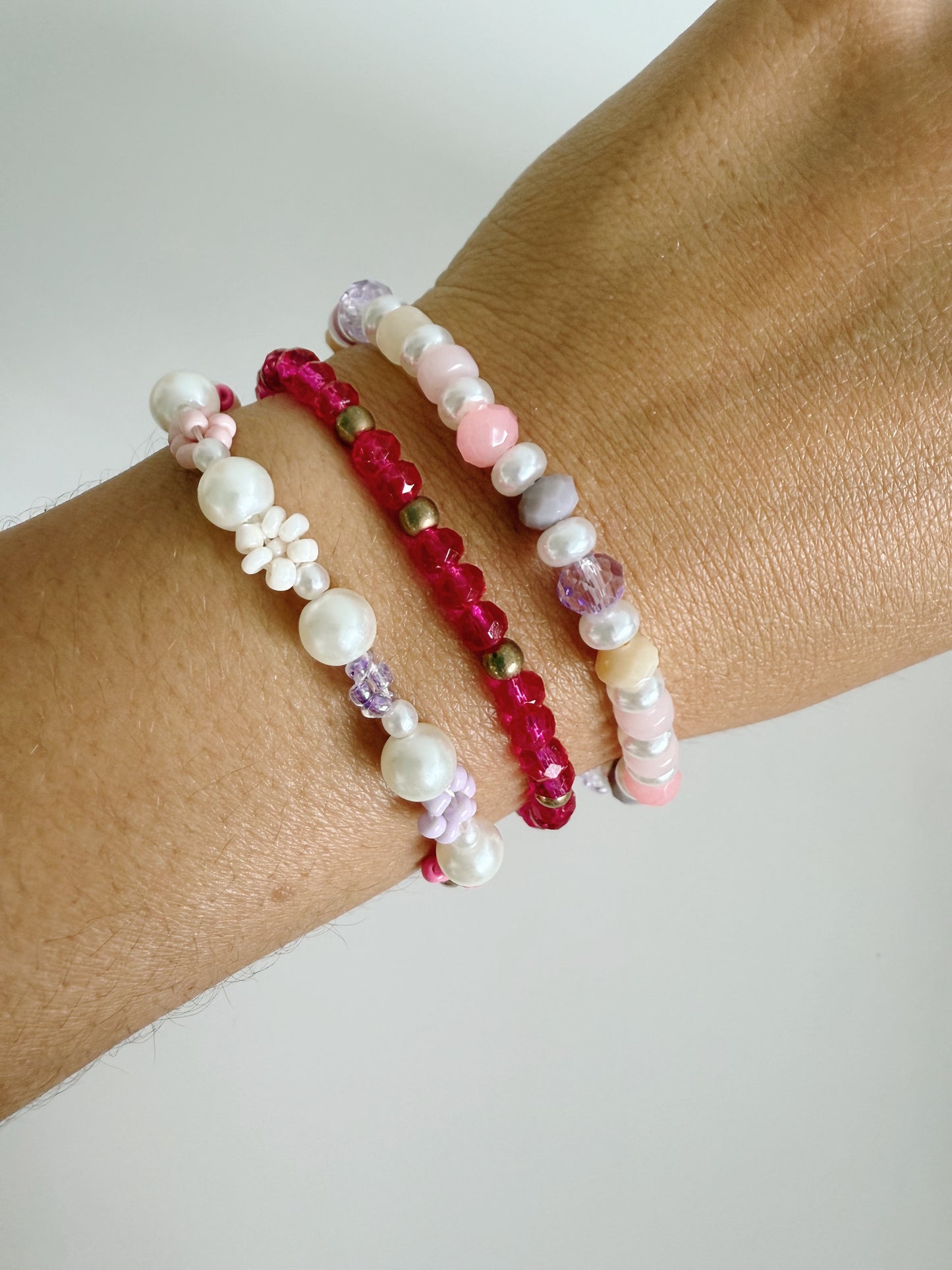 Coral Bracelet Set