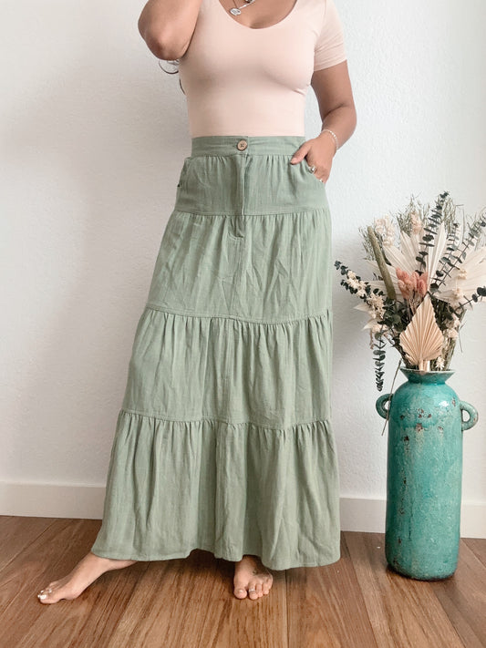 Sage Maxi Skirt