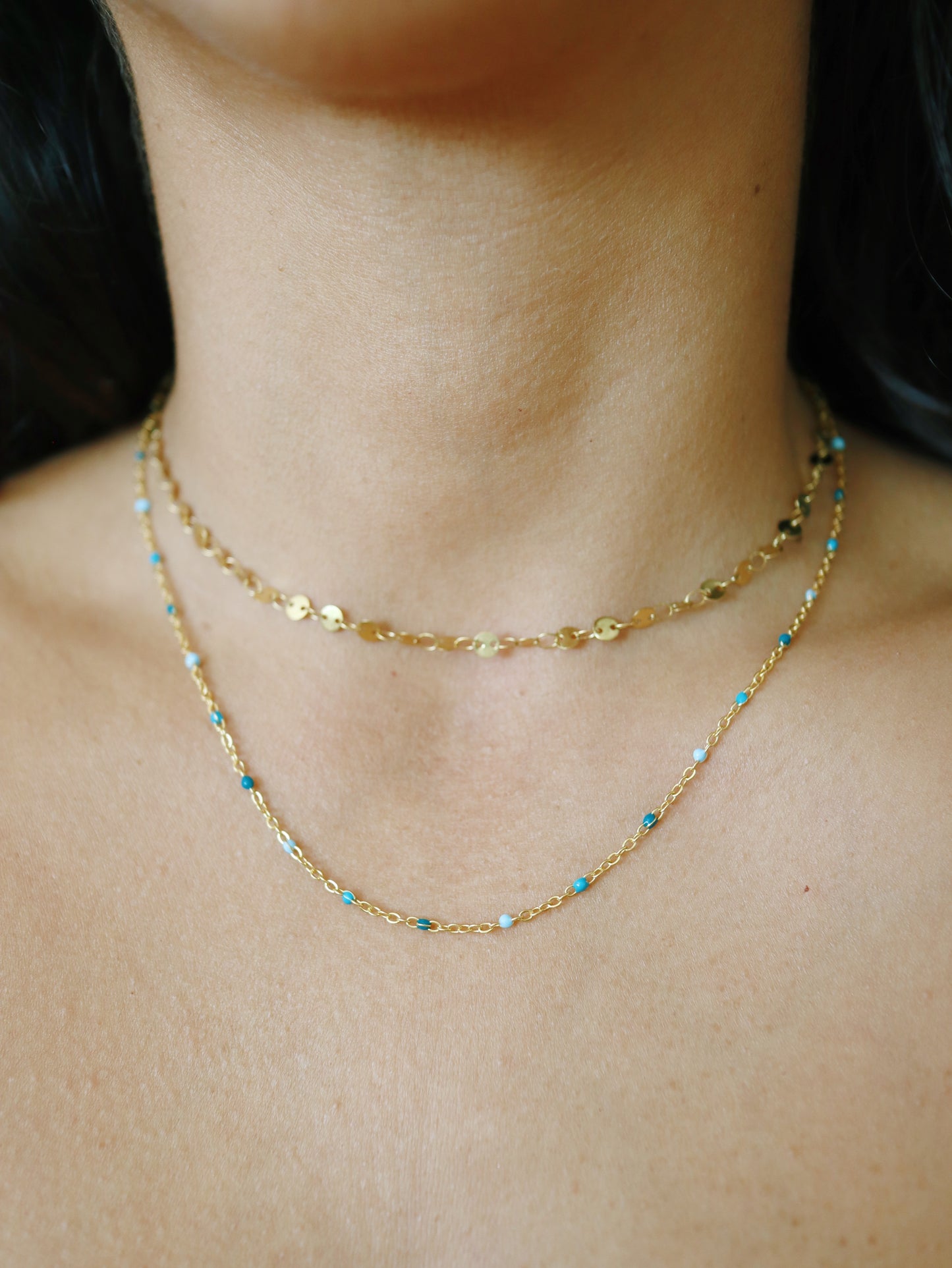 Aegean Sea Satellite Necklace