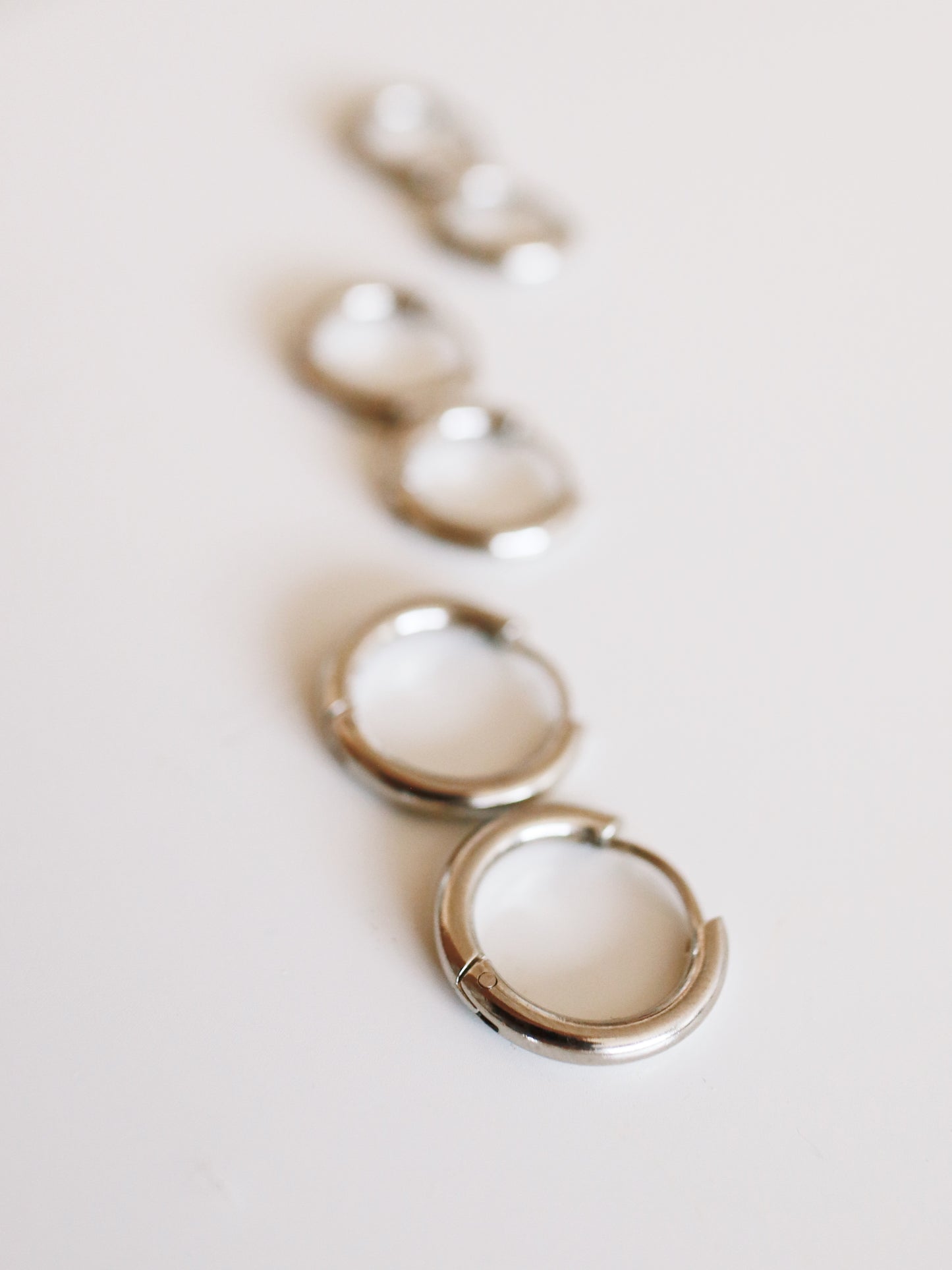 Parker Silver Hoop Set