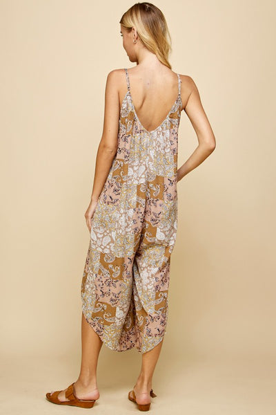 Earthy Paisely Jumpsuit