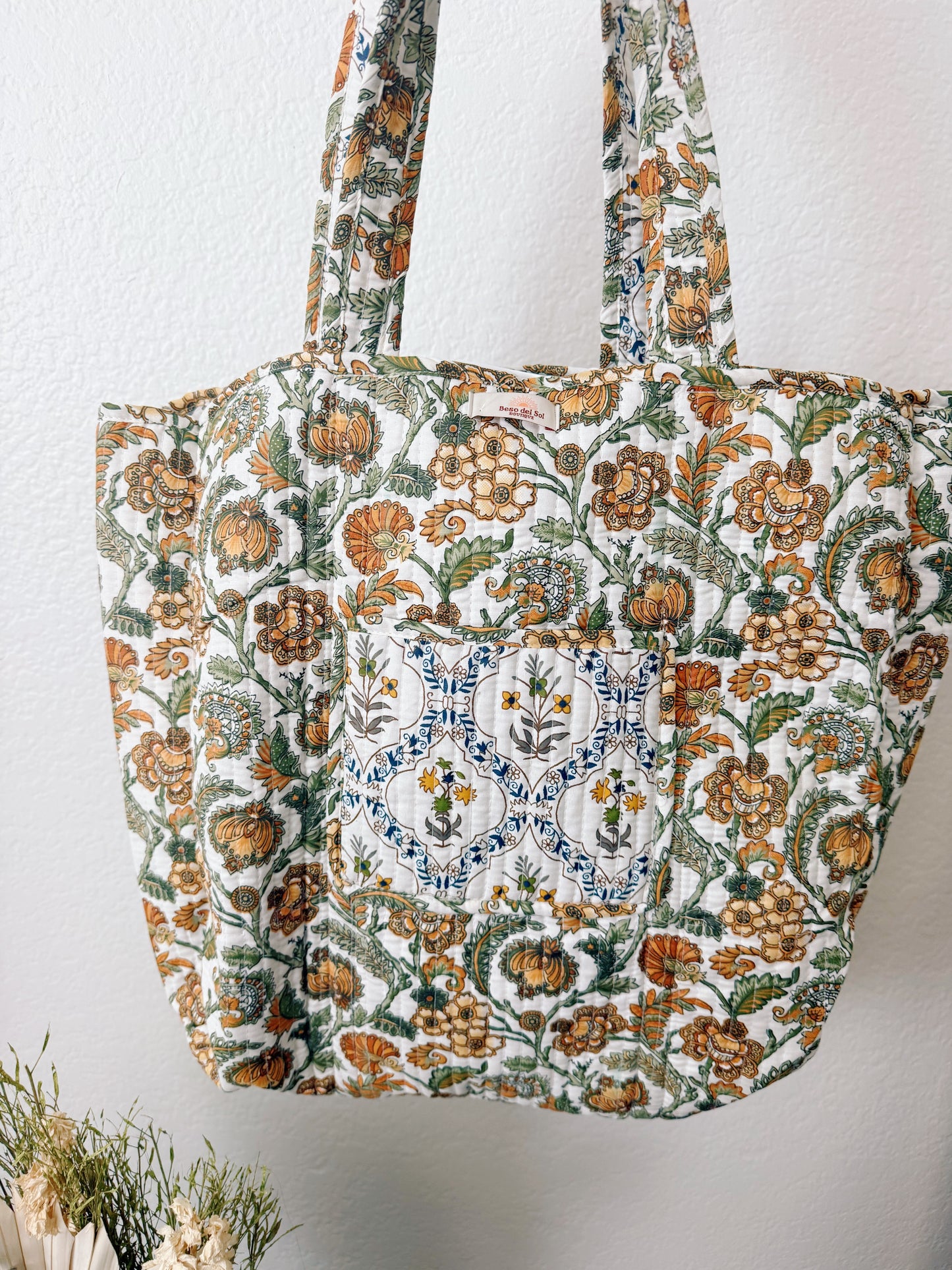 Marigold Quilted Tote