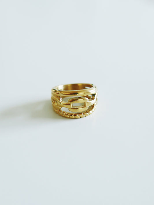 Karlie Chain Stack Ring