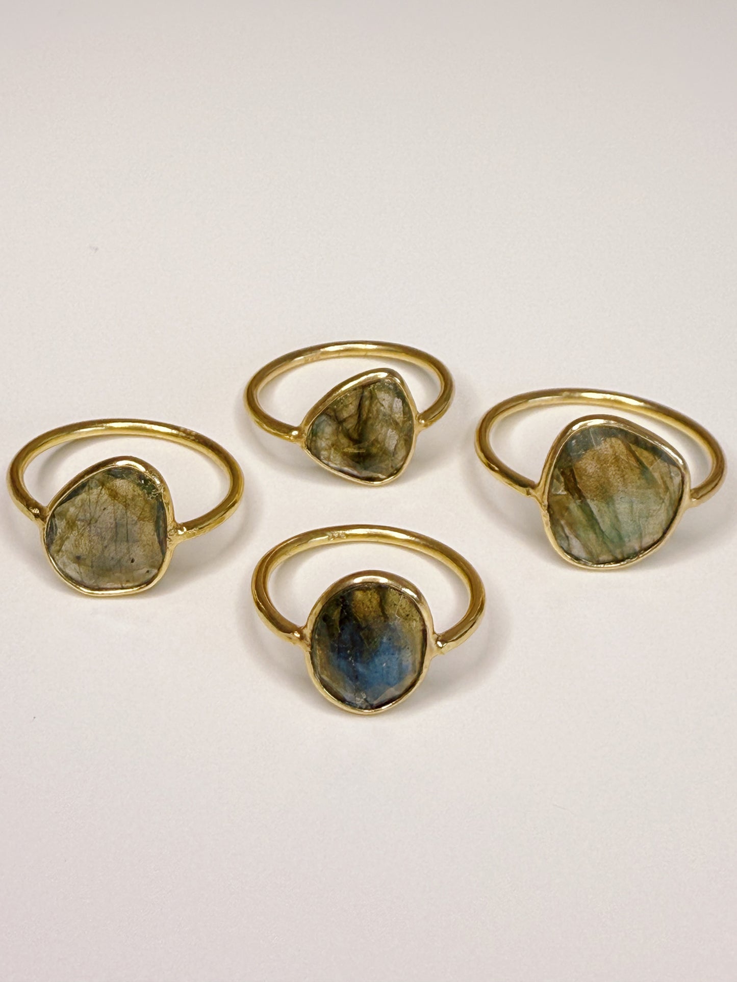 Labradorite Gold Vermeil Ring