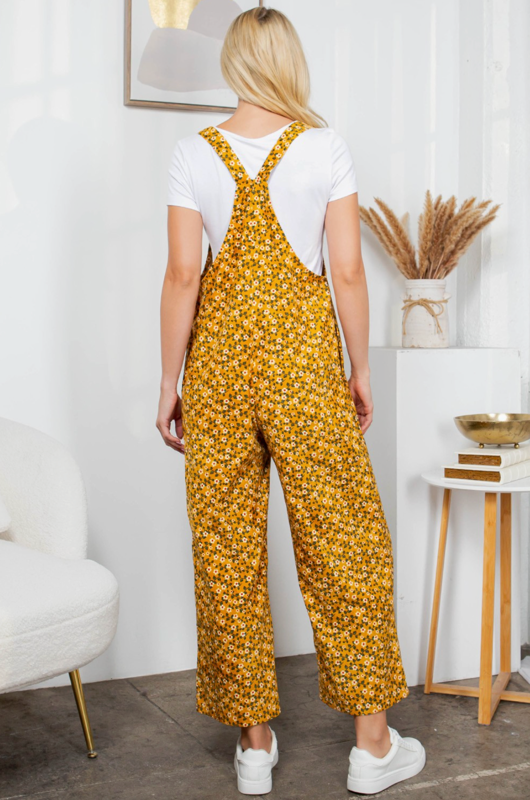 Flower Cordy Overalls